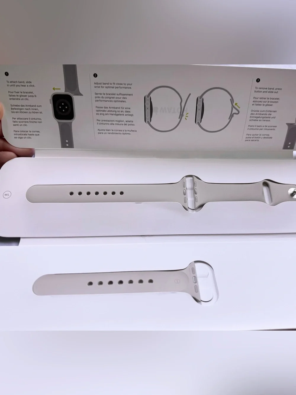 Apple Watch Band 41mm Starlight Sport Band - S/M